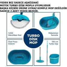 Tekno Trust Yeni Turbo Disk Mop Yedek Püskül 2 Adet