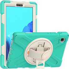 Seashell Digital 360 Derece Dönebilen Stand Pc Silikon Ultra Hibrit Tam Vücut Koruyucu Samsung Galaxy Tab A7 Lite 8 7 Inç Tablet Kılıfı (Yurt Dışından)