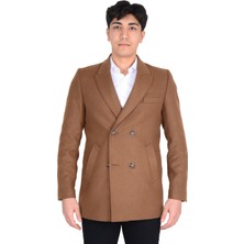 Cengiz Inler Kısa Kruvaze Erkek Kaşe Kaban