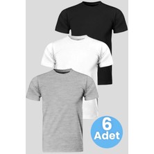 Uniquetrenders Erkek Sıfır Yaka Pamuklu Fanila 6'lı Set