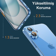 Marselit Iphone 16 Uyumlu Kamera Korumalı Lüks Şeffaf Silikon Kılıf