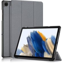 Seashell Digital Samsung Galaxy Tab A9 X210 X216 X218 Pu Deri Akıllı Üç Katlı Stand Gri Tablet Kılıfı (Yurt Dışından)