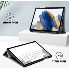 Seashell Digital Samsung Galaxy Tab A9 X210 X216 X218 Pu Deri Akıllı Üç Katlı Stand Tablet Kılıfı (Yurt Dışından)