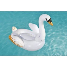 Bestway Kuğu Binici Şişme - Şişme Kuğu Binici Bot Deniz - Kuğu Binici Havuz - Kuğu Şişme Swan 122X122 Cm.