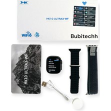 Bubitechh HK10 Ultra3 Wf 2.02 Amoled Ekran Yeni Nesil Akıllı Saat ( Wifi Modelidir)4kordon/cam