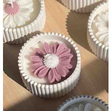 Meltt Candle Papatya Detaylı Dekoratif Mum