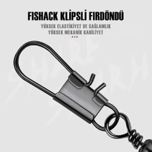 El-Biz Fishack Paslanmaz Klipsli Fırdöndü Füme No: 7 12'li