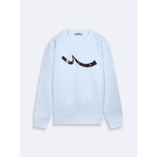 LTB Kadın  Sıfır Yaka Uzun Kollu Sıgnlı Lila Sweatshırt