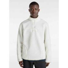 Vans Krem Erkek Fermuarlı Yaka Normal Kalıp Sweatshirt VN000HPFFS81-VANS Boxed Sherpa Qzıp
