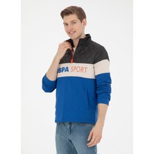 U.S. Polo Assn.  Dik Yaka Saks Erkek Sweatshırt Rc-Duyga