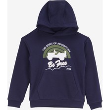 Jeep Baskılı Erkek Lacivert Sweatshırt J4WB-SWT7777