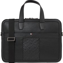 Tommy Hilfiger Siyah Erkek Laptop Çantası Th Central Mono Computer Bag