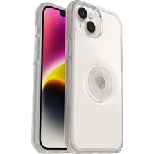 Otter+Pop Kılıf, iPhone 14 Plus Için, Darbeye Dayanıklı, Düşmeye Karşı Dayanıklı, Popsockets Popgrip Koruyucu Kılıf, Askeri Standartlara Göre 3 x Test Edilmiştir, Şeffaf