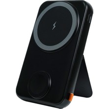 Urr Multipurpose 20W 10.000 Mah Dijital Şarj Göstergeli Telefon ve Saat Için Kablosuz Şarj Magsafe Powerbank