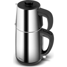 Karaca Gastro Dem 2 In 1 Inox Çay Makinesi ve Su Isıtıcı Chrome