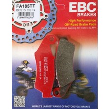 Ebc FA185TT 1998-1999 Suzuki DR350 Uyumlu Ön Fren Balatası Karbon Balata
