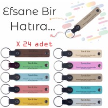 Miaju Bebek Hastane Çıkışına, Üzerine Isim ve Özel Mesaj Yazılabilen 24'lü Efsane Hediye Hatıra Anahtarlık