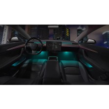 Hasyılmaz Tesla Model 3 Lazer Gravür Rgb LED Ambiyans Aydınlatma Seti