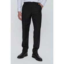 İmza Siyah Esnek Yandan Cepli Comfort Fit Classic Pantolon 1003245005