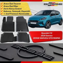 Bosse Hyundai I10 Paspas Araca Özel 2020 2024 Arası Bosse Paspas 3D Havuzlu 3D Havuzlu