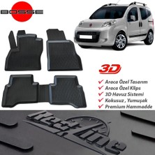 Bosse Fiat Fiorino Paspas Araca Özel 2007 2020 3D Havuzlu Paspas Redline Serisi