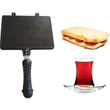 Tost Tavası Döküm Granit Kaplama Tost Makinesi