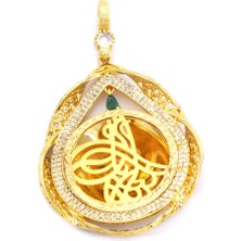 Ferizz Altın Kaplama Tuğralı Kolye Ucu TGR-451