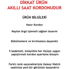 Tasopay Samsung Gear S3 (22MM) Uyumlu Akıllı Saat Için Kordon Hasır Özel Örgü Tasarım Kopmayan Kırılmayan ve Terletmeyen Cord Kordon ( Kordon )