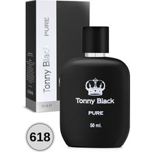 Tonny Black Orijinal Erkek Özel Seri Uzun Süre Kalıcı Etkili Baba Pure Özel Serisi Lüks Erkek Parfüm 50ml TBEP00007