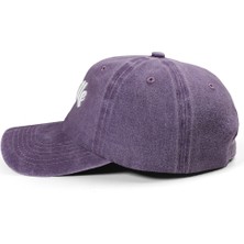 BlackBörk Baseball Wake Up Unisex Vintage Mor Şapka (Cap)