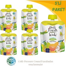 Only Fresh Taze Soğuk Sıkım Armut Bebek Püresi 5'li