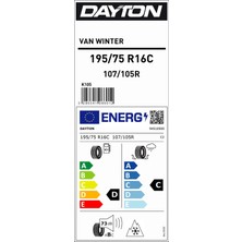 Dayton 195/75 R16C 107/105R Van Winter Hafif Ticari Kış Lastiği (Üretim Yılı: 2024)