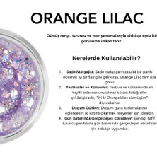 The Glitter Lab - Jel Formlu Parlak Glitter - Orange Lilac ~10 gr