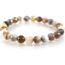 Bosvana Akik Kesme  Bileklik - 6mm