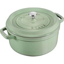 Staub La Cocotte 24 cm 3,7 lt Adaçayı Yuvarlak Döküm Tencere - 405053640