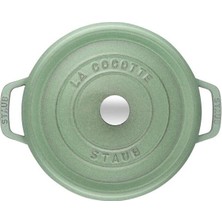 Staub La Cocotte 24 cm 3,7 lt Adaçayı Yuvarlak Döküm Tencere - 405053640