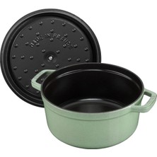 Staub La Cocotte 24 cm 3,7 lt Adaçayı Yuvarlak Döküm Tencere - 405053640