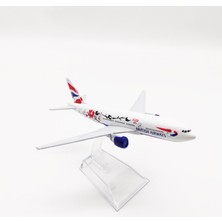 Toyworld British Plum 777 16CM Alaşım Uçak Modeli (Yurt Dışından)