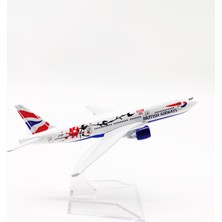 Toyworld British Plum 777 16CM Alaşım Uçak Modeli (Yurt Dışından)