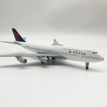 Toyworld Delta Air Lines 747 20CM Alaşım Uçak Modeli (Yurt Dışından)