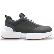 M20276 Özel Tasarım Erkek Konfor Haki Yeşil Sneaker Ayakkabı