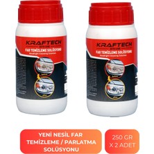 Kraftech Yeni Nesil Araba Far Temizleme Solüsyonu Kloroform 2 X 250 Gr