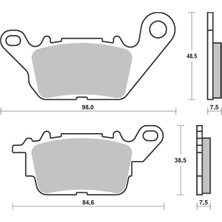 Yamaha Bak Brakes Fmb-036-S Yamaha Nmax 125/155 Ön Fren Balatası Yarı Sinter Kalite