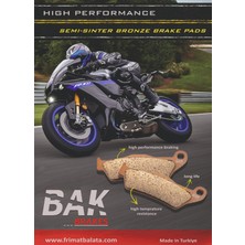 Yamaha Bak Brakes Fmb-036-S Yamaha Nmax 125/155 Ön Fren Balatası Yarı Sinter Kalite