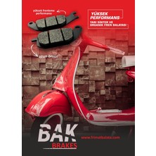 Yuki Bak Brakes Fmb-056 Yuki Kral Kr12, Sym Mıo 50,100 Ön Fren Balatası Organik Kalite