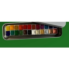 Plastobe Pigment Boya ve Sulu Boya Kutusu Half Pan 19 x 16 mm (Bioplastik Doğal Malzeme)