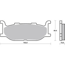 Yamaha Bak Brakes Fmb-022-S Yamaha Xvs 400, Xv 650 Dragstar, Yamaha Majesty 400, Mt03, Xv250. Ön Fren Balatası Yarı Sinter Kalite