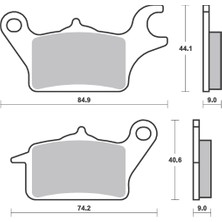 Arora Bak Brakes Fmb-051 Arora Zxr 200 Ön Fren Balatası Organik Kalite