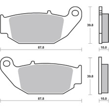 Cf Moto Bak Brakes Fmb-014-S Cf Moto Cl-X 250, Nk 250, Sr250. Honda Crf250 Lh, Msx 125. Suzuki Csx-R 125, Rm250. Benelli Bn 125, Yamaha Xmax 125, Iron Max 125. Arka Fren Balatası Yarı Sinter Kalite