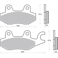 Honda Bak Brakes Fmb-047 Cg, Cup, Honda Cbf 150 (Ince 7 Mm) Ön Fren Balatası Organik Kalite